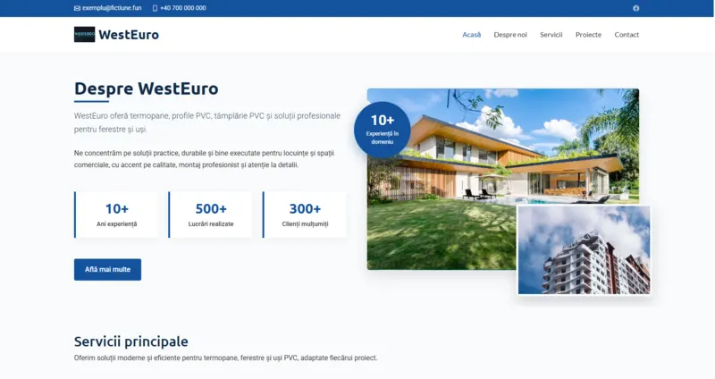 PVC windows and doors company homepage