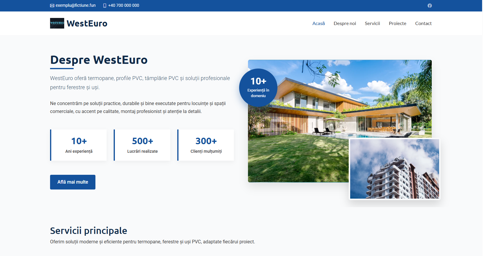 PVC windows and doors company homepage